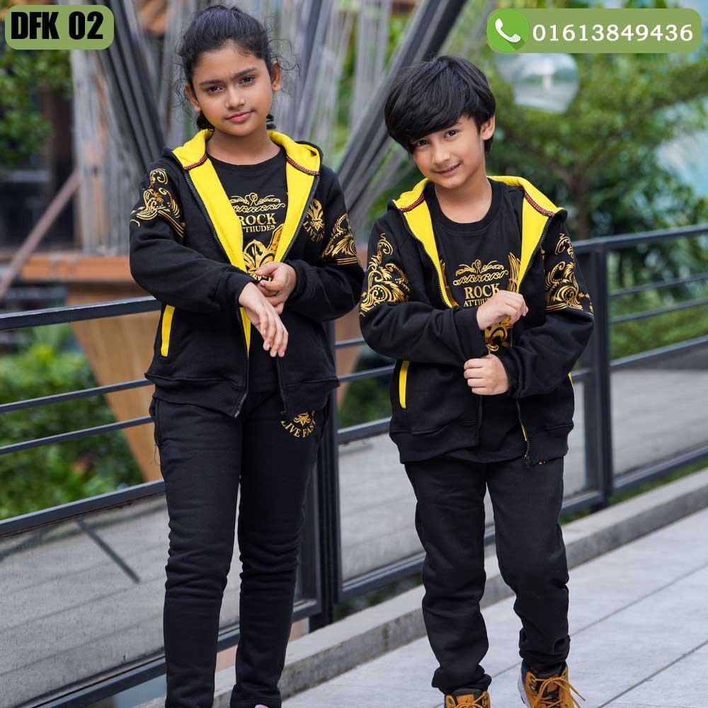 হুডি, T-shirt, এবং প্যান্ট সেট ( Code 101)
