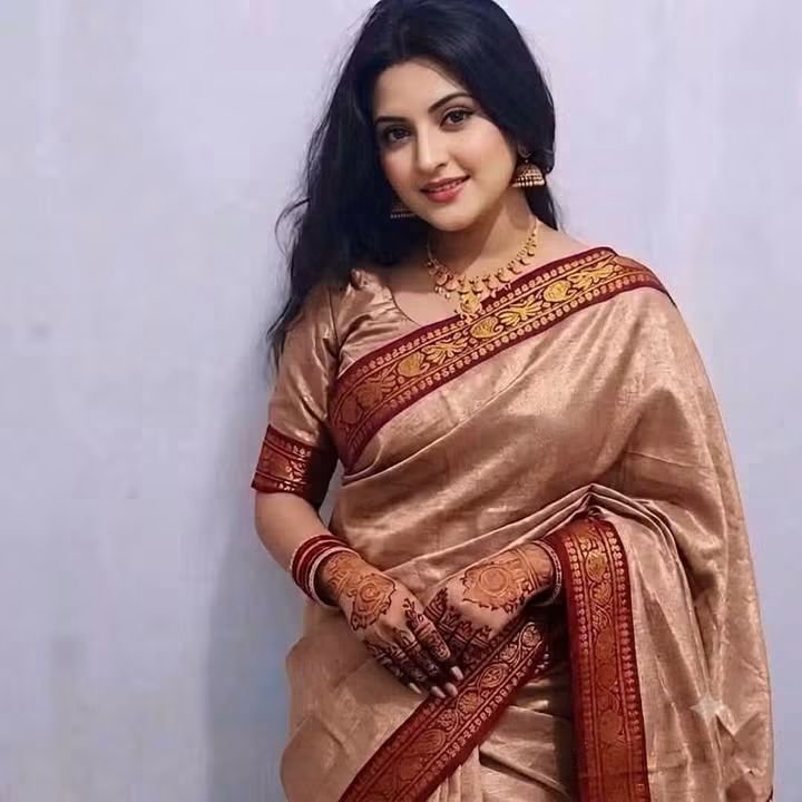 Code-B02 লামা সিল্ক শাড়ি ব্লাউজ পিসসহ